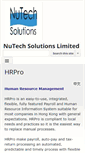 Mobile Screenshot of hrpro.nutech.com.hk
